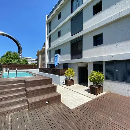 Baiona, Playa Santa Marta, Piscina * 巴约讷