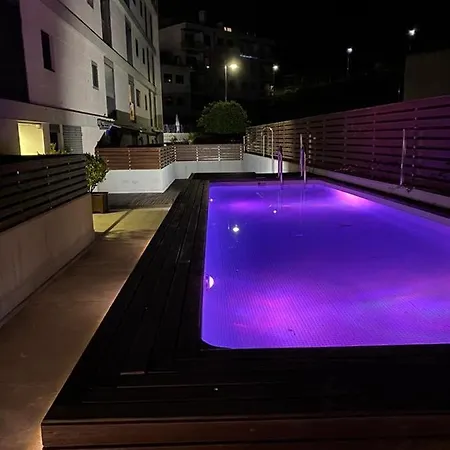 Baiona, Playa Santa Marta, Piscina アパート バイヨーナ