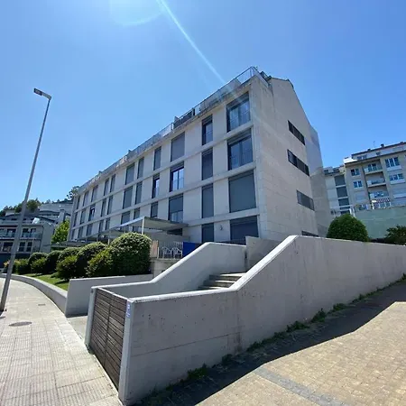 公寓 Baiona, Playa Santa Marta, Piscina 巴约讷